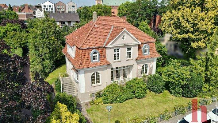 Luftaufnahme eines Hauses