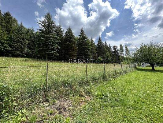 Blick auf zugehöriges Grundstück