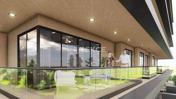 Elegant Real Estate 300 M from the Sea in Alanya Tosmur