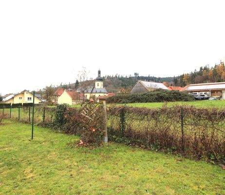 Ansicht Garten im Winter