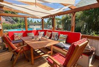 Überdachte Terrasse