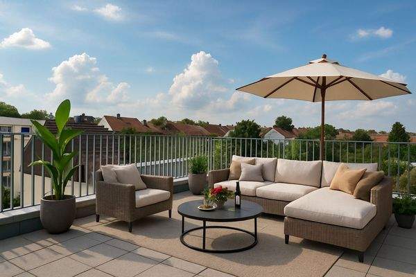 Gemütliche Dachterrasse