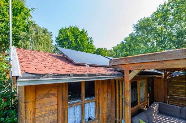 Balkonkraftwerk Gartenlaube