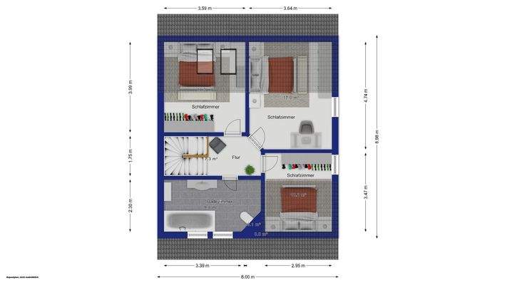 Grundriss Dachgeschoss