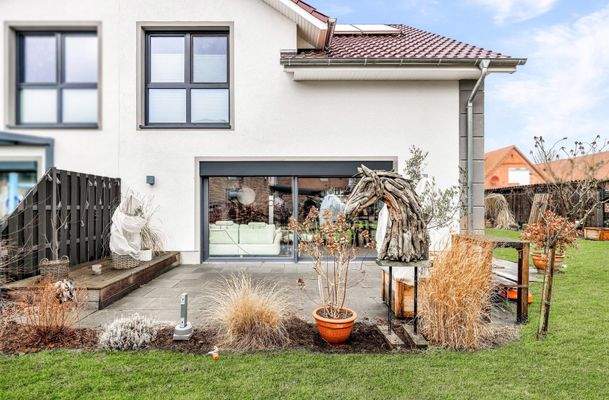 Blick auf die Terrasse