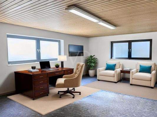 Arbeitszimmer Keller KI bearbeitet