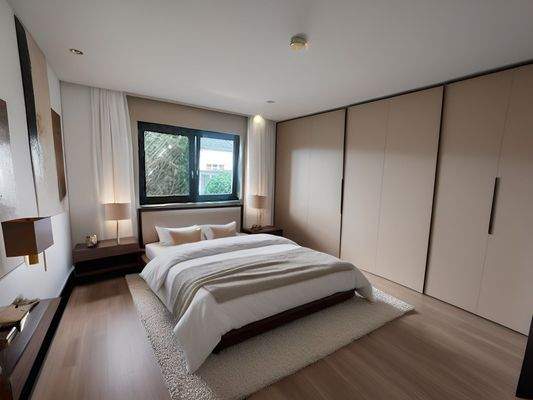 Schlafzimmer, mögliche Einrichtung, KI erzeugt