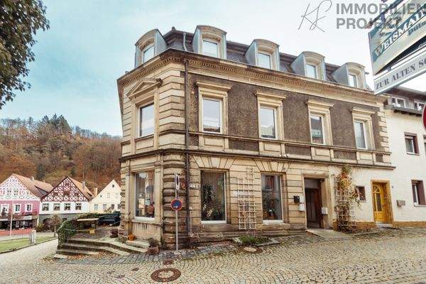 Ansicht mit Marktplatz