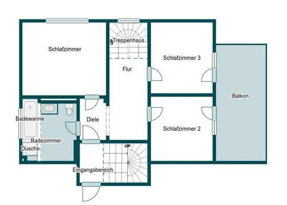 Grundriss Skizze 1.OG