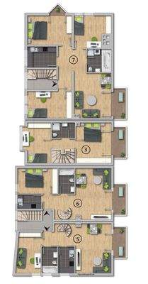 Haupthaus 2. Obergeschoss