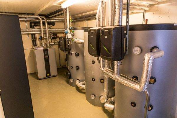 Der 'Kraftraum' mit modernster Heiztechnik