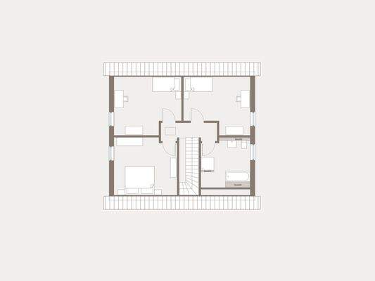 Home 5 Muster-Grundriss Obergeschoss
