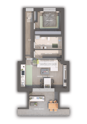 Färberbrühl, Mietingen_Visualisierung WHG 02 Haus 2