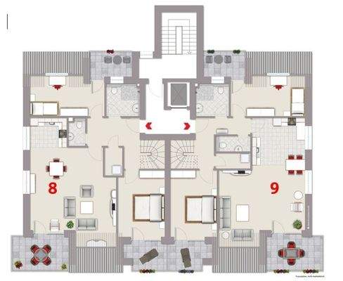 Gesamtgrundriss 2 Obergeschoss