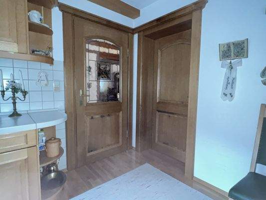 Schreinertüren mit Bleiverglasung