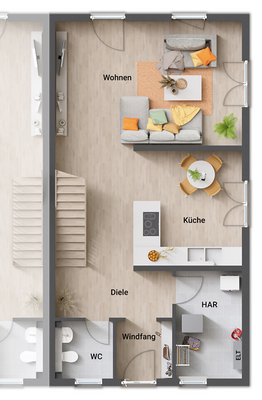 Grundriss REH Erdgeschoss