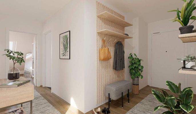 Heller Eingangsbereich