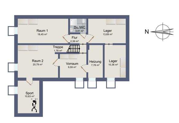 Bestandsgebäude Kellergeschoss