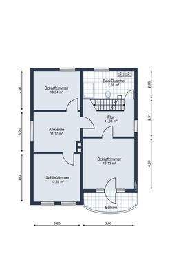 Grundriss Obergeschoss