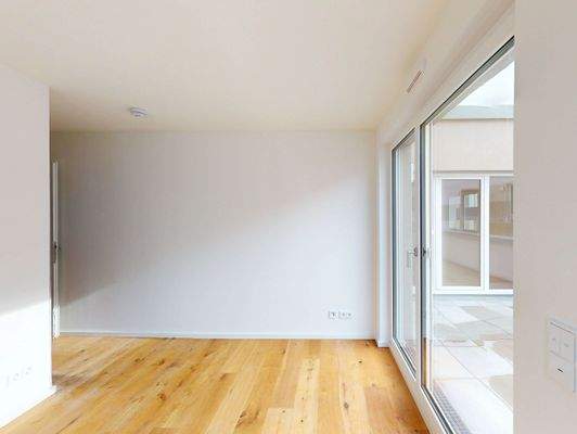 Schlafzimmer mit angrenzendem Ankleideraum