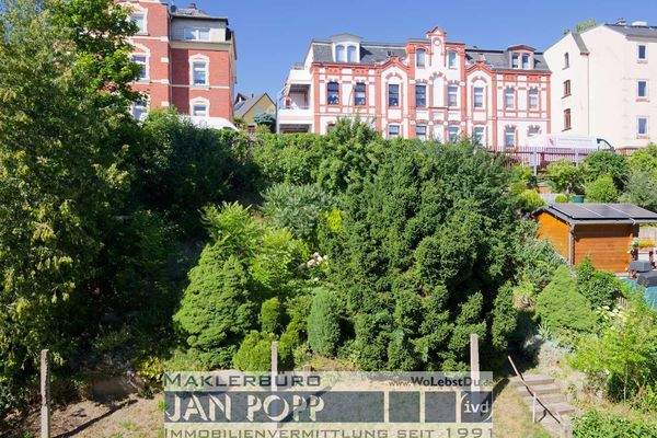 Blick über den Garten zur Heynestraße 