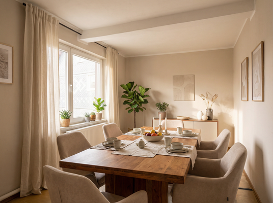 KI generiertes Esszimmer