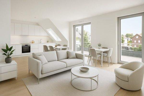 Wohnbereich KI generiert