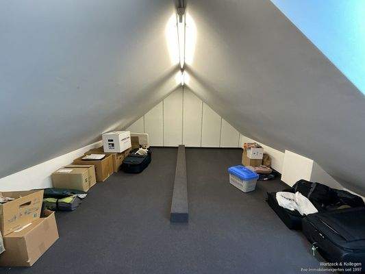Spitzboden als Lagerfläche