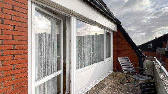 Balkon vor dem Schlafraum