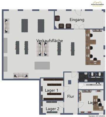 Grundriss Gewerbeeinheit Otto-Schmidt-Str. 4