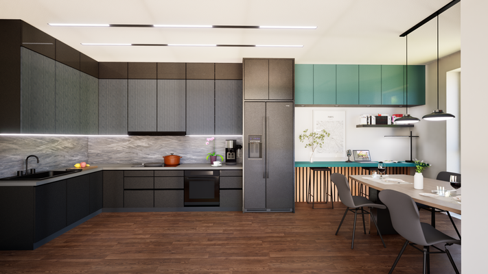 Wohnküche (Visualisierung)