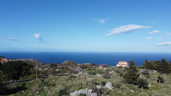 Kreta, Kefalas Chania: Atemberaubendes Grundstück mit Meerblick zum Verkauf