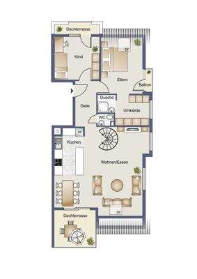 Grundriss Wohnung 6.1