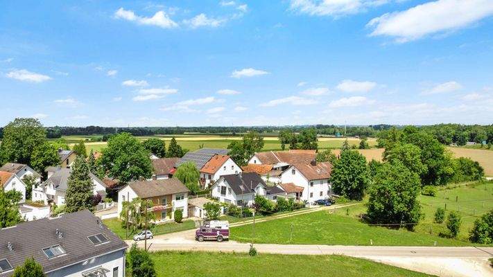 Blick auf die Nachbarschaft