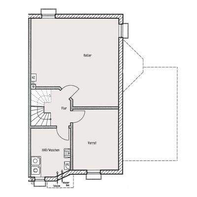 Grundriss Keller Haus B