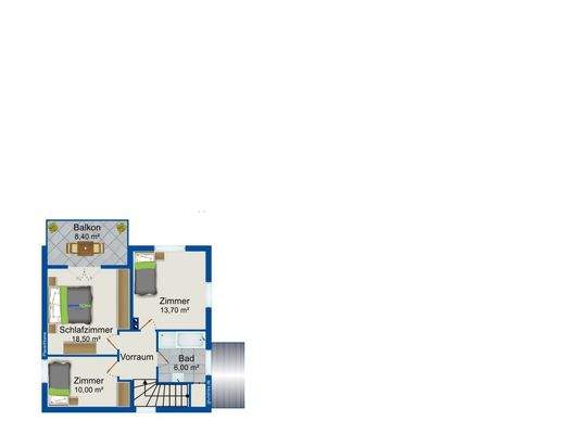 Grundriß Obergeschoß