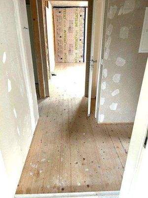 Obergeschoss: Flurbereich, Endausbau vorbereitet