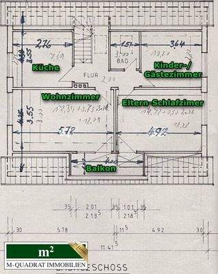DG-Grundriss bemaßt