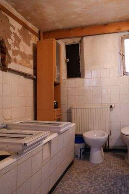 Tageslichtbadezimmer/WC Erdgeschoss