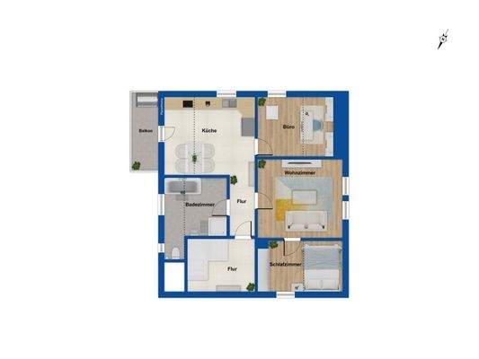 Grundriss 2. Obergeschoss