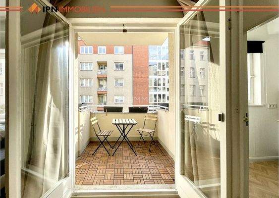 Blick auf den Balkon