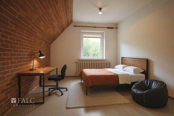 Kinderzimmer DG - Kinderzimmer, Industriell - (KI generiert)