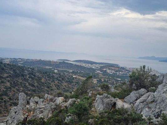Kreta, Agios Nikolaos: Grundstück mit Meerblick zu verkaufen