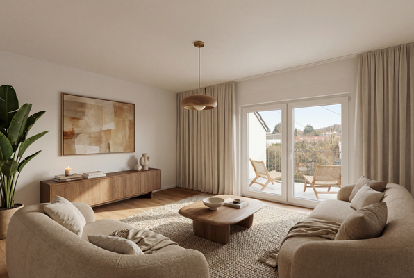 Wohnzimmer - Visualisierung