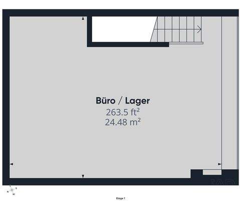 Grundriss Büro / Lager