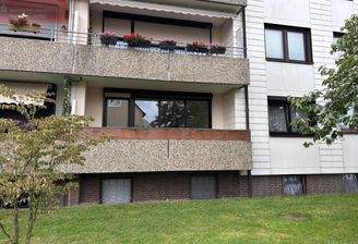 Rückansicht mit Balkon