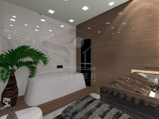 ...mit hochwertigen Sanitäranlagen