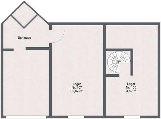 Grundriss Lagereinheiten, Lindwurmstr. 165, Implerstr. 2, 80337 München