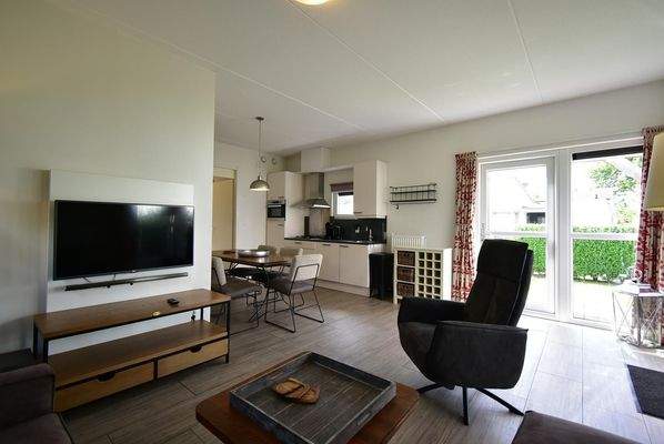 Haus Ouddorp Wohnzimmer Garten Zugang Wintergarten