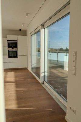 Blick auf die Dachterrasse